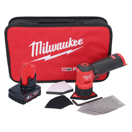 Amoladora puntual a batería Milwaukee M12 FDSS-401B 12 V 88,8 x 63,5 mm + 1x batería 4,0 Ah - sin cargador