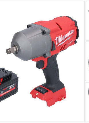 Milwaukee M18 FHIWF12-551 akumulatorowy klucz udarowy 18 V 1356 Nm 1/2" bezszczotkowy + 1x akumulator 5,5 Ah - bez ładowarki