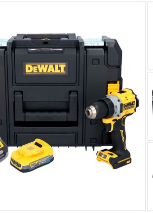 DeWalt DCD 800 E1T Akku Bohrschrauber 18 V 90 Nm Brushless + 1x Akku 1,7 Ah + Ladegerät + TSTAK