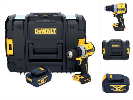 DeWalt DCD 800 NT Akku Bohrschrauber 18 V 90 Nm Brushless + 1x Akku 4,0 Ah + TSTAK - ohne Ladegerät