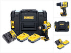 Taladro atornillador inalámbrico DeWalt DCD 800 H2T 18 V 90 Nm sin escobillas + 2x baterías 5,0 Ah + cargador + TSTAK