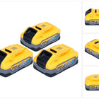 DeWalt Akku Set DCBP 518 H3 3x Powerstack Akku 18 V 5,0 Ah / 5000 mAh XR Li-Ion - mit Ladestandanzeige