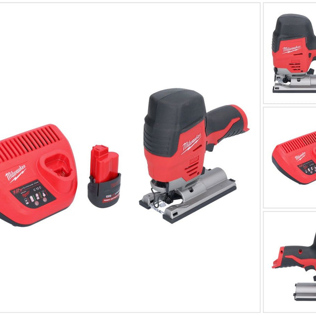 Milwaukee M12 JS-251 cordless jigsaw 12 V + 1x rechargeable battery 2.5 Ah + charger