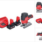 Milwaukee M12 JS-402 Akku Stichsäge 12 V + 2x Akku 4,0 Ah + Ladegerät
