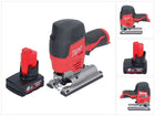 Milwaukee M12 JS-601 Akku Stichsäge 12 V + 1x Akku 6,0 Ah - ohne Ladegerät