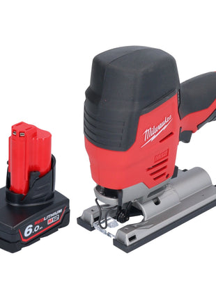 Milwaukee M12 JS-601 Akku Stichsäge 12 V + 1x Akku 6,0 Ah - ohne Ladegerät