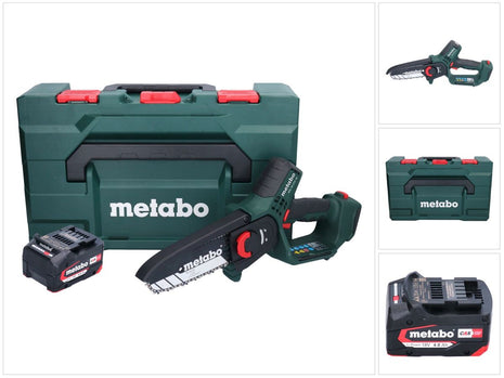 Metabo MS 18 LTX 15 scie sans fil 18 V 15 cm 5 m/s + 1x batterie 4,0 Ah + metaBOX - sans chargeur