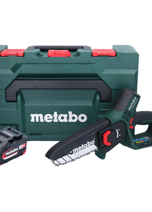 Metabo MS 18 LTX 15 Akku Gehölzsäge 18 V 15 cm 5 m/s + 1x Akku 4,0 Ah + metaBOX - ohne Ladegerät