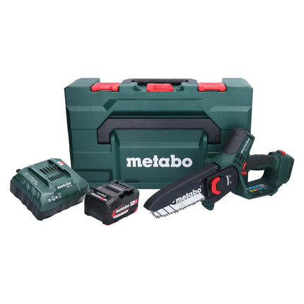 Metabo MS 18 LTX 15 cordless pruning saw 18 V 15 cm 5 m/s + 1x rechargeable battery 4.0 Ah + charger + metaBOX