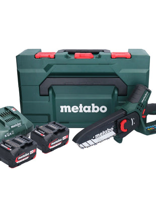 Metabo MS 18 LTX 15 sierra para madera a batería 18 V 15 cm 5 m/s + 2x batería 4,0 Ah + cargador + metaBOX