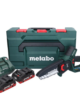 Metabo MS 18 LTX 15 sierra para madera a batería 18 V 15 cm 5 m/s + 2x batería 4,0 Ah + cargador + metaBOX