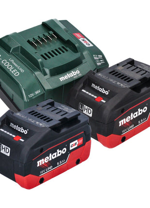 Metabo MS 18 LTX 15 Akku Gehölzsäge 18 V 15 cm 5 m/s + 2x Akku 5,5 Ah + Ladegerät + metaBOX