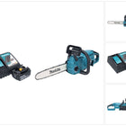 Makita DUC 357 RFX2 Trononneuse d'elagage sans fil 18 V 35 cm 7,7 m/s Brushless + 1x batterie 3,0 Ah + kit chargeur