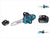 Motosierra a batería Makita DUC 357 TX2 18 V 35 cm 7,7 m/s sin escobillas + 1x batería 5,0 Ah - sin cargador