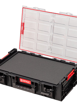 Qbrick System ONE Organizer 2XL 2.0 MFI stapelbar 582 x 387 x 172 mm 19,5 l IP66 mit Schaumstoffeinlage