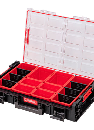 Qbrick System ONE Organizer XL 2.0 stapelbar 582 x 387 x 131 mm 13,5 l IP66 mit 6 Inlays und 6 Trennwände