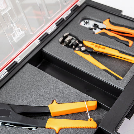 Qbrick System ONE Organiser L 2.0 MFI impilabile 531 x 379 x 77 mm 6 l IP66 con inserto in schiuma