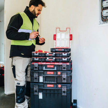 Qbrick System ONE Organizer M MFI empilable 365 x 265 x 77 mm 2,5 l IP66 avec insert mousse