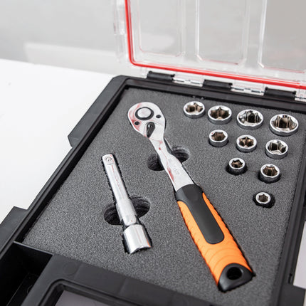 Qbrick System ONE Organizer M MFI empilable 365 x 265 x 77 mm 2,5 l IP66 avec insert mousse