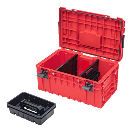 Qbrick System ONE 350 2.0 Vario RED ULTRA HD Custom Mallette à outils modulaire Organiseur 585 x 385 x 320 mm 38 l empilable IP66