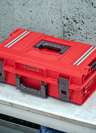 Qbrick System ONE 200 2.0 Technique RED ULTRA HD Custom Mallette à outils modulaire Organiseur 585 x 385 x 190 mm 15,4 l empilable IP66