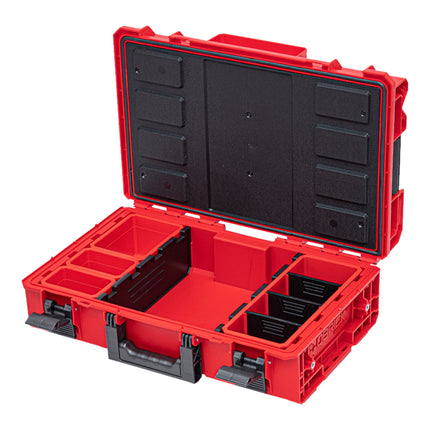 Qbrick System ONE 200 2.0 Technique RED ULTRA HD Custom Mallette à outils modulaire Organiseur 585 x 385 x 190 mm 15,4 l empilable IP66