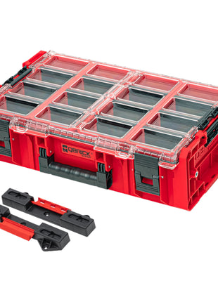 Qbrick System ONE Organizer 2XL ROUGE ULTRA HD Custom + adaptateur ONE Connect 582 x 387 x 172 mm 19,5 l empilable IP66