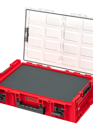 Qbrick System ONE Organizer 2XL 2.0 MFI RED ULTRA HD stapelbar 582 x 387 x 131 mm 13,5 l IP66 mit Schaumstoffeinlage