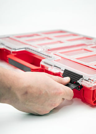 Qbrick System ONE Organizer L 2.0 RED ULTRA HD empilable 531 x 379 x 77 mm 6 l IP66 avec 10 inlays