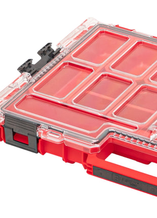 Qbrick System ONE Organizer L 2.0 RED ULTRA HD empilable 531 x 379 x 77 mm 6 l IP66 avec 10 inlays