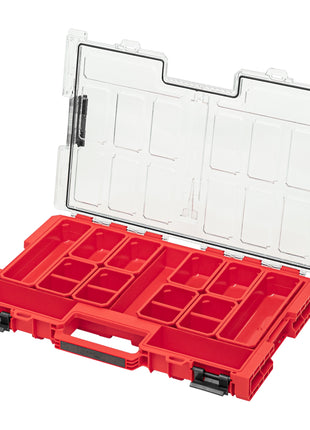 Qbrick System ONE Organizer L 2.0 RED ULTRA HD empilable 531 x 379 x 77 mm 6 l IP66 avec 10 inlays