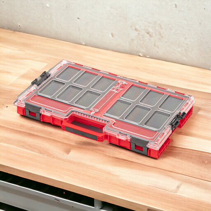 Qbrick System ONE Organiser L 2.0 MFI RED ULTRA HD impilabile 531 x 379 x 77 mm 6 l IP66 con inserto in schiuma