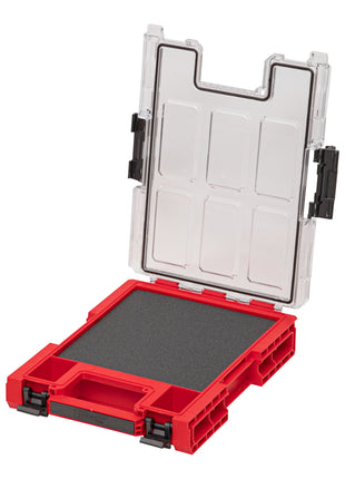 Qbrick System ONE Organizer M MFI RED ULTRA HD stapelbar 365 x 265 x 77 mm 2,5 l IP66 mit Schaumstoffeinlage