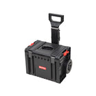 Qbrick System PRO Cart 2.0 mobile box on wheels stackable 450 x 390 x 690 mm 28 l with telescopic handle