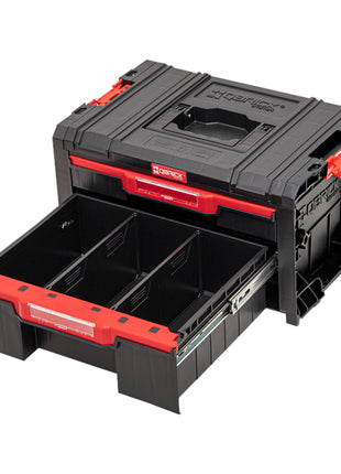 Qbrick System PRO Cajón 2 Caja de Herramientas 2.0 Básico apilable 450 x 310 x 244 mm 4,5 l 9,5 l IP54 con dos cajones 5 divisores