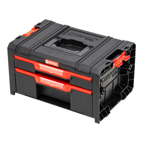 Qbrick System PRO Cassetto 2 Cassetta degli attrezzi 2.0 Basic impilabile 450 x 310 x 244 mm 4,5 l 9,5 l IP54 con due cassetti 5 divisori