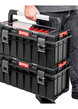 Qbrick System PRO 600 Expert Werkzeugkoffer modularer Organizer 545 x 270 x 246 mm 22 l stapelbar IP54