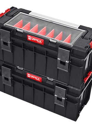 Qbrick System PRO 600 Expert Werkzeugkoffer modularer Organizer 545 x 270 x 246 mm 22 l stapelbar IP54