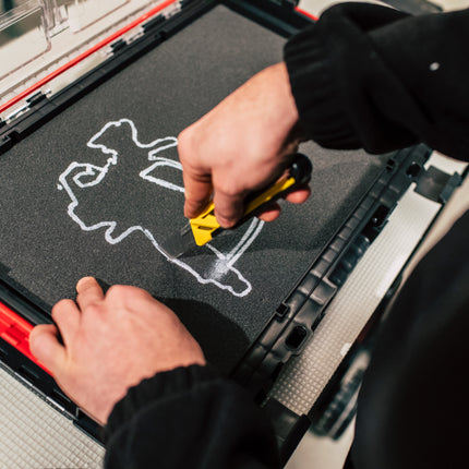 Organizador Qbrick System PRO 200 MFI 452 x 358 x 79 mm 6 l apilable IP54