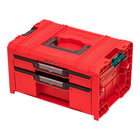 Qbrick System PRO Drawer 2 Toolbox 2.0 Expert RED ULTRA HD Maleta de herramientas 450 x 310 x 244 mm 14 l apilable IP54 con 2 cajones