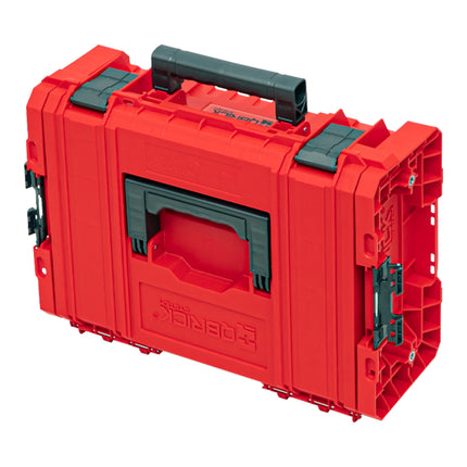 Qbrick System PRO Technik Case 2.0 RED ULTRA HD Niestandardowa walizka narzędziowa 450 x 332 x 171 mm 12 litrów sztaplowana IP54 z półką