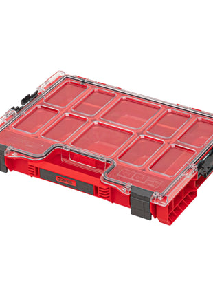 Qbrick System PRO Organizer 200 RED ULTRA HD apilable 452 x 296 x 79 mm 6 l IP54 con 8 incrustaciones