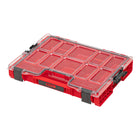 Qbrick System PRO Organizer 200 RED ULTRA HD apilable 452 x 296 x 79 mm 6 l IP54 con 8 incrustaciones