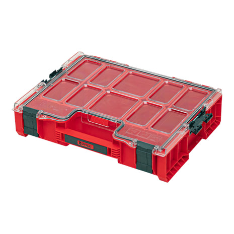 Qbrick System PRO Organizer 300 RED ULTRA HD apilable 452 x 358 x 110 mm 9 l IP54 con 8 incrustaciones