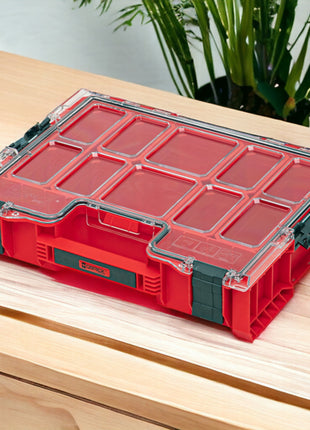 Qbrick System PRO Organizer 300 RED ULTRA HD empilable 452 x 358 x 110 mm 9 l IP54 avec 8 compartiments