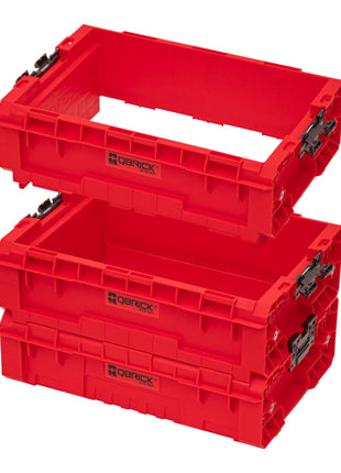 Qbrick System PRO Box Extender 2.0 RED ULTRA HD Custom Koffer Erweiterung 450 x 310 x 151 mm 9 l stapelbar