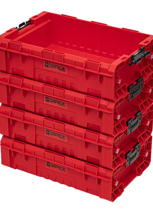 Qbrick System PRO Box 130 2.0 RED ULTRA HD Conteneur empilable personnalisé 450 x 310 x 151 mm 9 l empilable