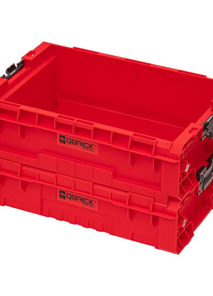 Qbrick System PRO Box 130 2.0 RED ULTRA HD Conteneur empilable personnalisé 450 x 310 x 151 mm 9 l empilable