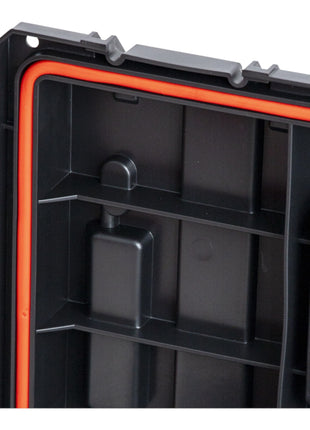 Qbrick System PRIME Toolbox 250 Expert mit Organizer stapelbar 535 x 327 x 277 mm 26l IP66 mit 10 Trennwänden + 5 Inlays