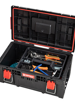 Qbrick System PRIME Toolbox 250 Vario stapelbar 535 x 327 x 271 mm 28l IP66 mit 3 Trennwänden